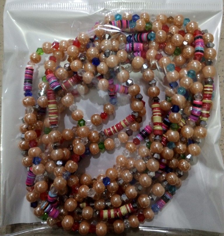 Fortified African Caribbean Multicolour Waist Bead For Sexy Ladies3pic,