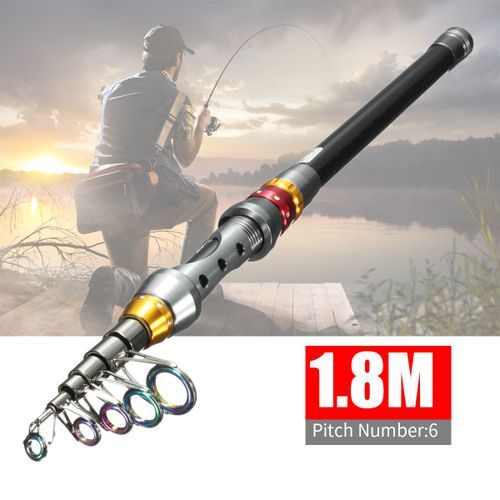 3.6M Portable Carbon M Fiber Ultralight Travel Telescopic Ro