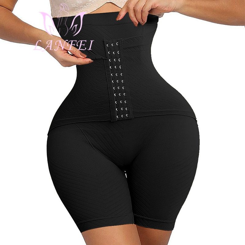 Womens Firm Tummy Control  Lifter Shapewear High Waist Trainer Body Shaper Shorts Thigh Slim Girdle  With Hook