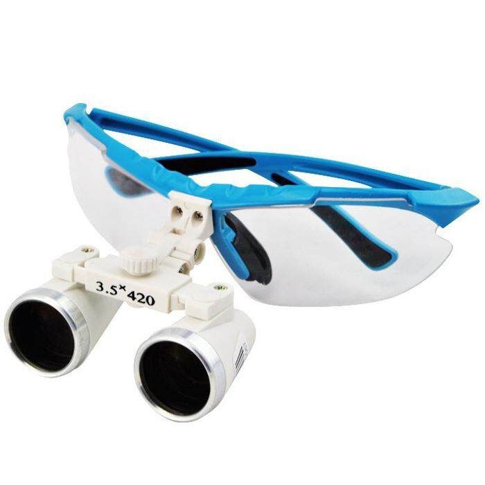 3.5x420mm Dental Surgical Loupe Magnifier Binocular Magnifier With LED Head Light Lamp Dental Loupes
