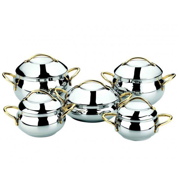10 Piece 18/10 S/Steel Cookware Set