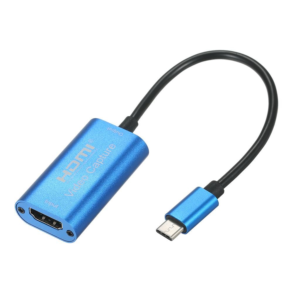 HD Video Capture Card Maximum Support 4K Input 1080P Output Small Size Aluminum Alloy Shell Wide Compatibility Type-C Interface