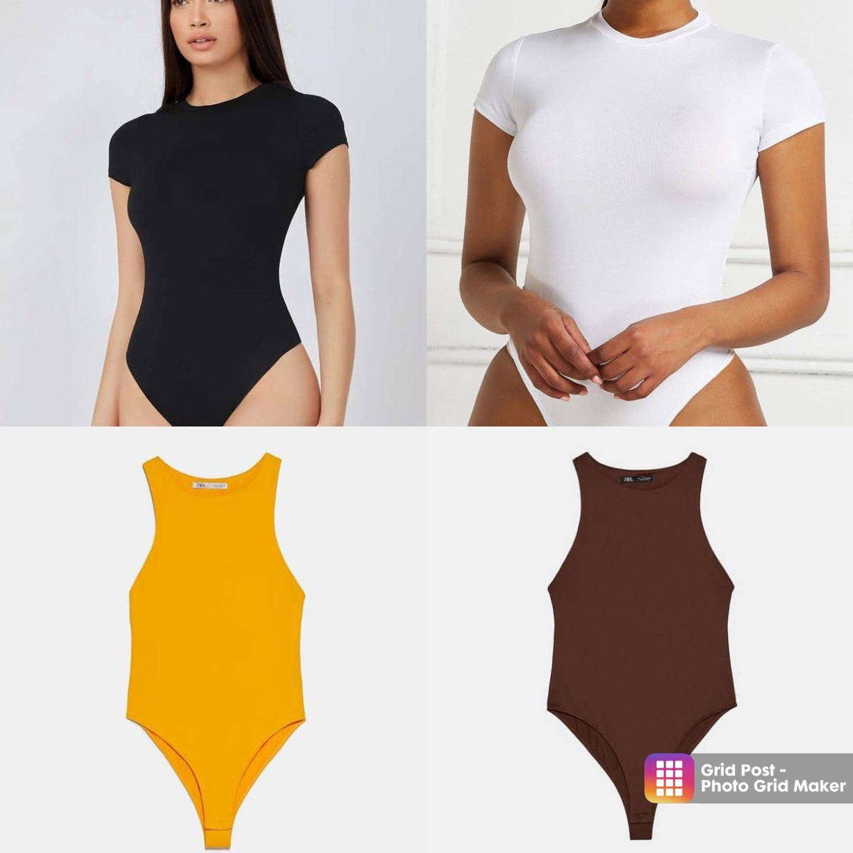 4in1 Short Sleeve Ladies Bodysuit
