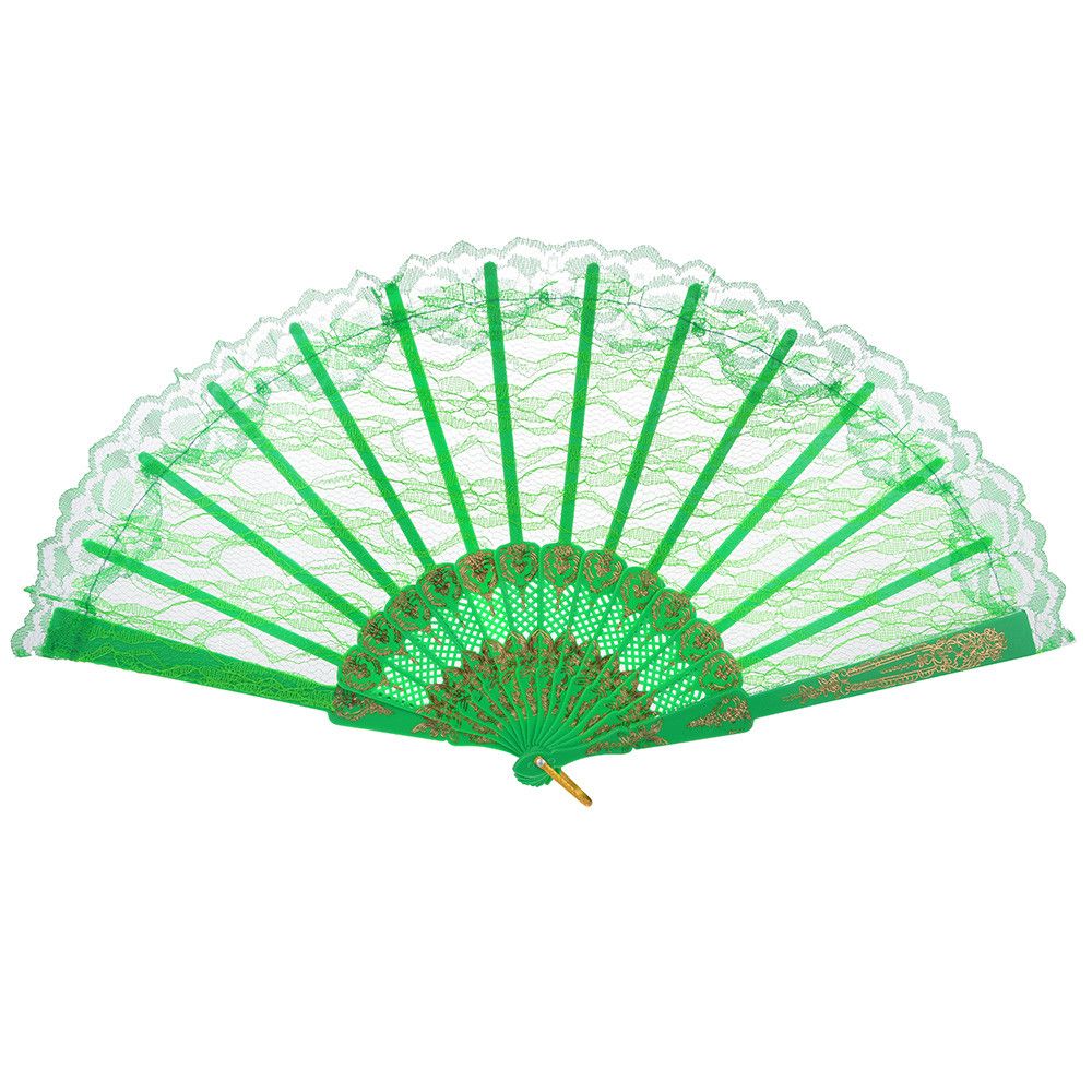 Held Fan Solid Decor Folding Style Color Hand Fan 1PC Party Held Folding Hand Lace Dance Wedding Chinese