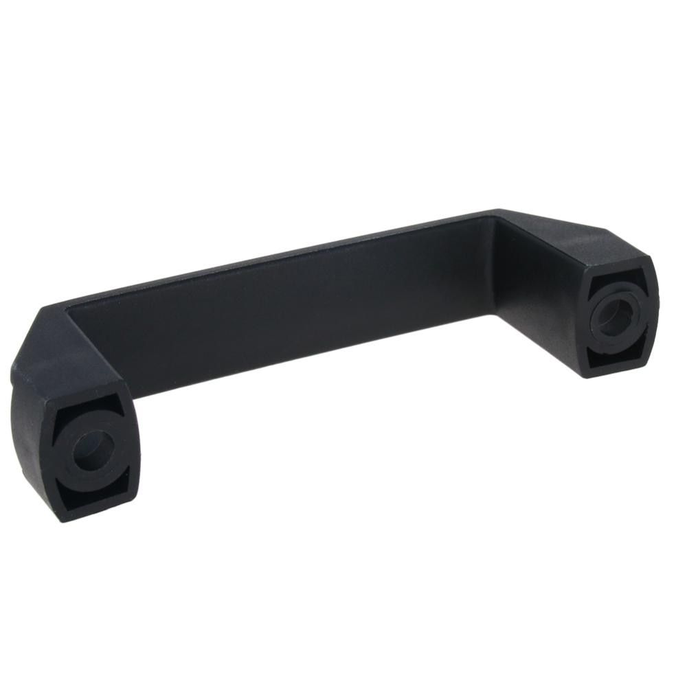 Plastic Holepitch120-MroMax Square Handles Plastic 90~180mm Black Cabinet Handle Drawer Knobs Pulls Kitchen Door Knobs Cupboard Wardrobe