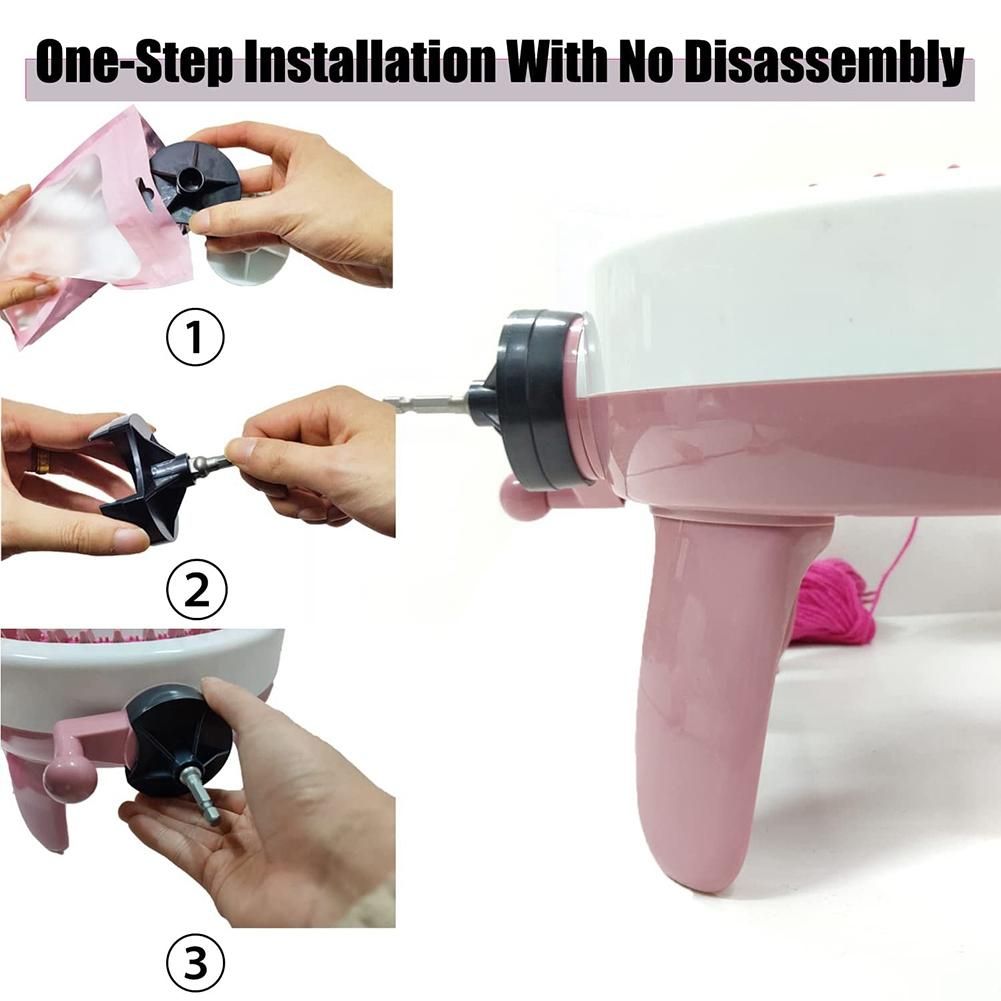 Knitting Machine Drill Attachment for Sentro Knitting
