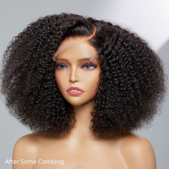14inch Kinky Curly  3 Bundles Full Head Pulse Free Gift
