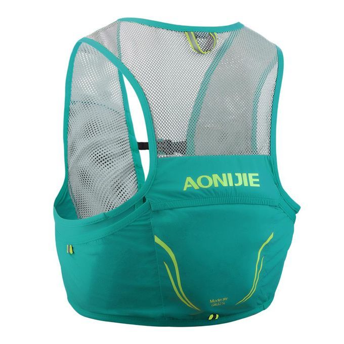 Breathable Women Men Running Vest Marathoner Trail Running Green  M L