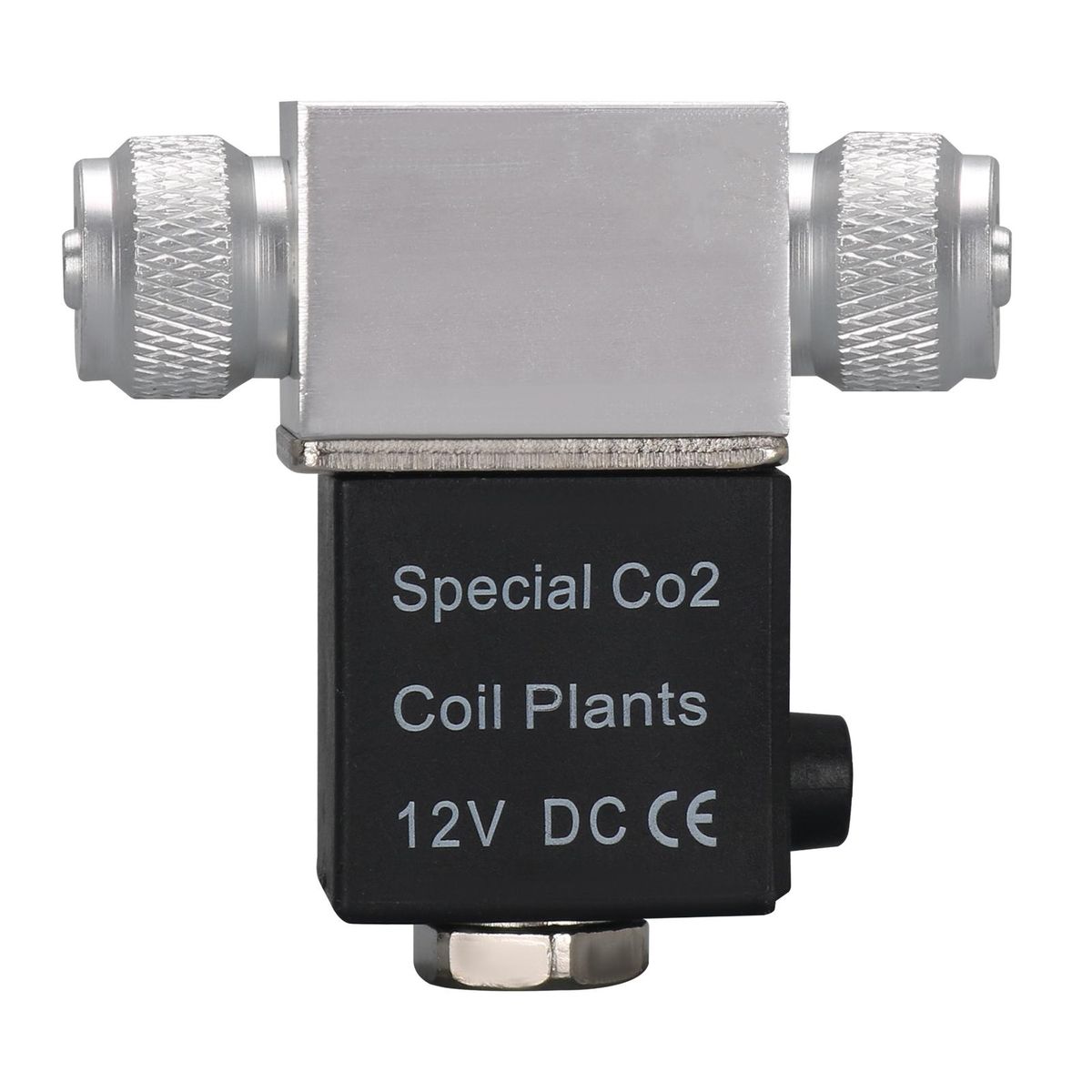 Solenoid Valve For Aquarium CO2 System Regulator DC 12V Output Connect 4*6mm Tube Or Bubble Counter Double Head Noiseless Low Temperature Version