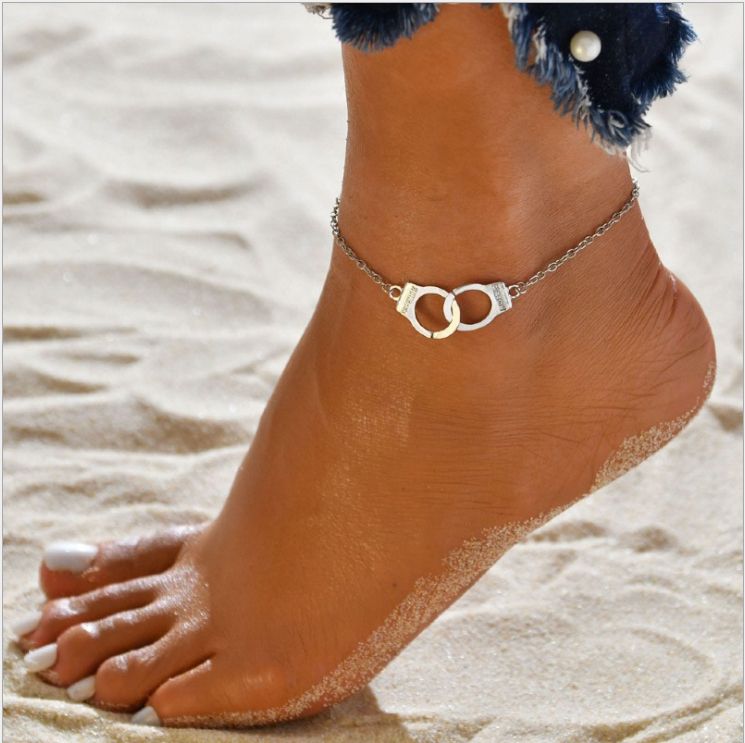 Silver Ankle Bracelet Women Anklet Adjustable Chain
