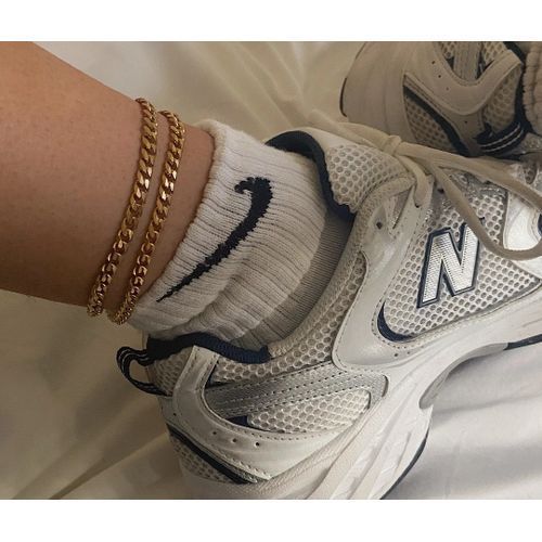 Gold Cuban Chain Anklet Ankle Leg Chain