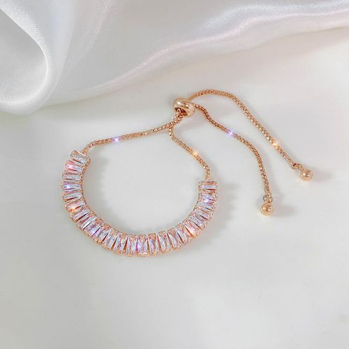 Luxury Sparkling Rhinestone Let Ladies Girls Geometric Delicate Adjustable