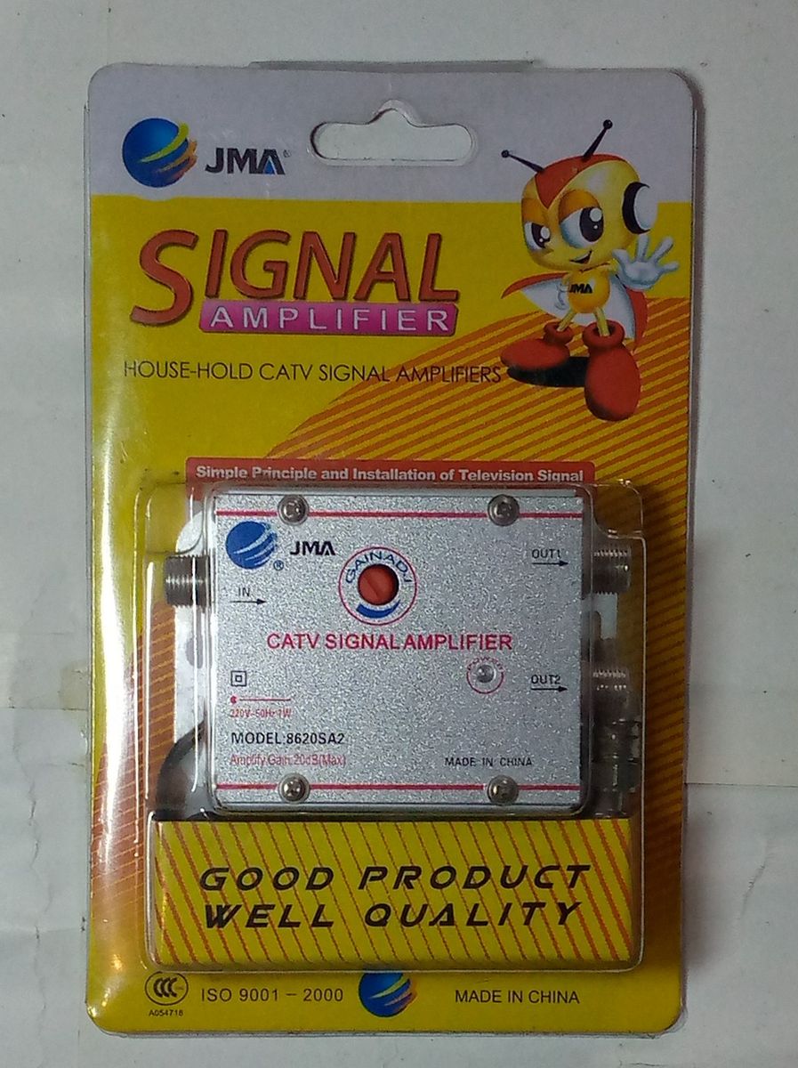 2 WAY SIGNAL AMPLIFIER FOR TELEVISIONS
