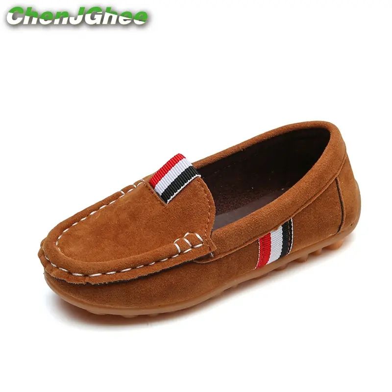 Boys Brown Suede Loafers Shoe