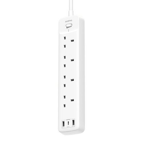 PowerHub Smart Fast Charging 4 AC Outlets 3 USB Ports UK Massive Extension Socket