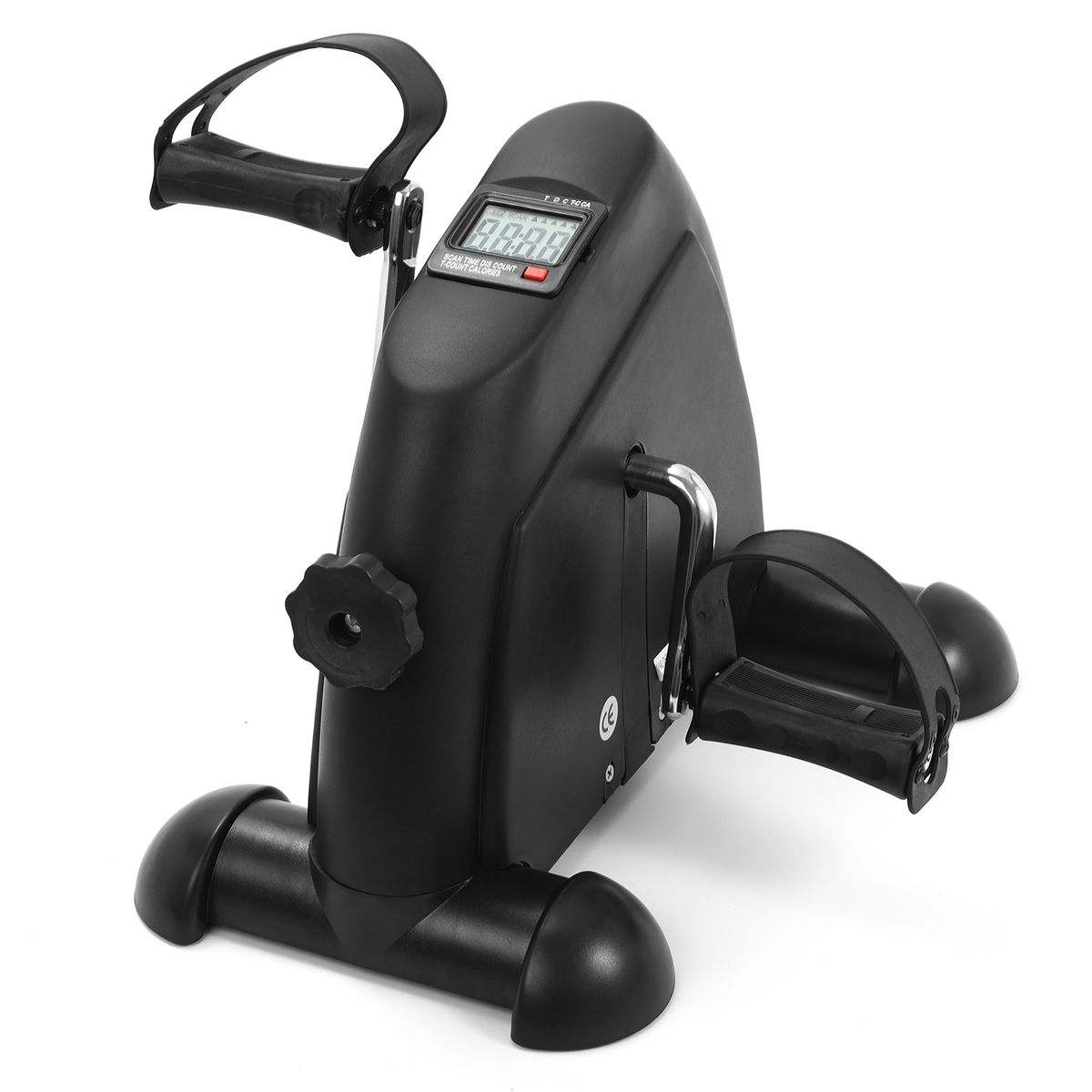 Mini Pedal Stepper Exercise Machine LCD Display Indoor Cycling Bike Stepper With-black