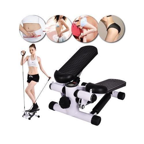 Multifunctional Fitness Exercise Machine House Sports Stepper Weight-Lose Leg Step Fitness Machine Mini Treadmill With 2Pcs Handle Bar Resistance Bands