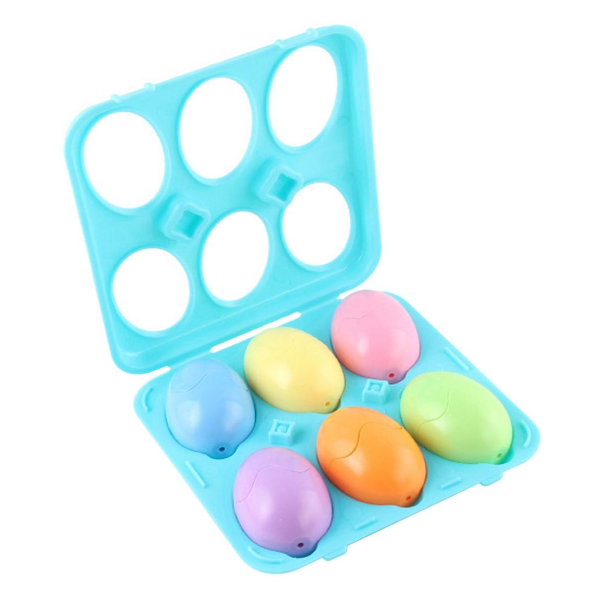 Children's Early Learning Educational DIY Matching Clever Egg Math Toys Mixed Shape Pair Bumping Toys Blue
