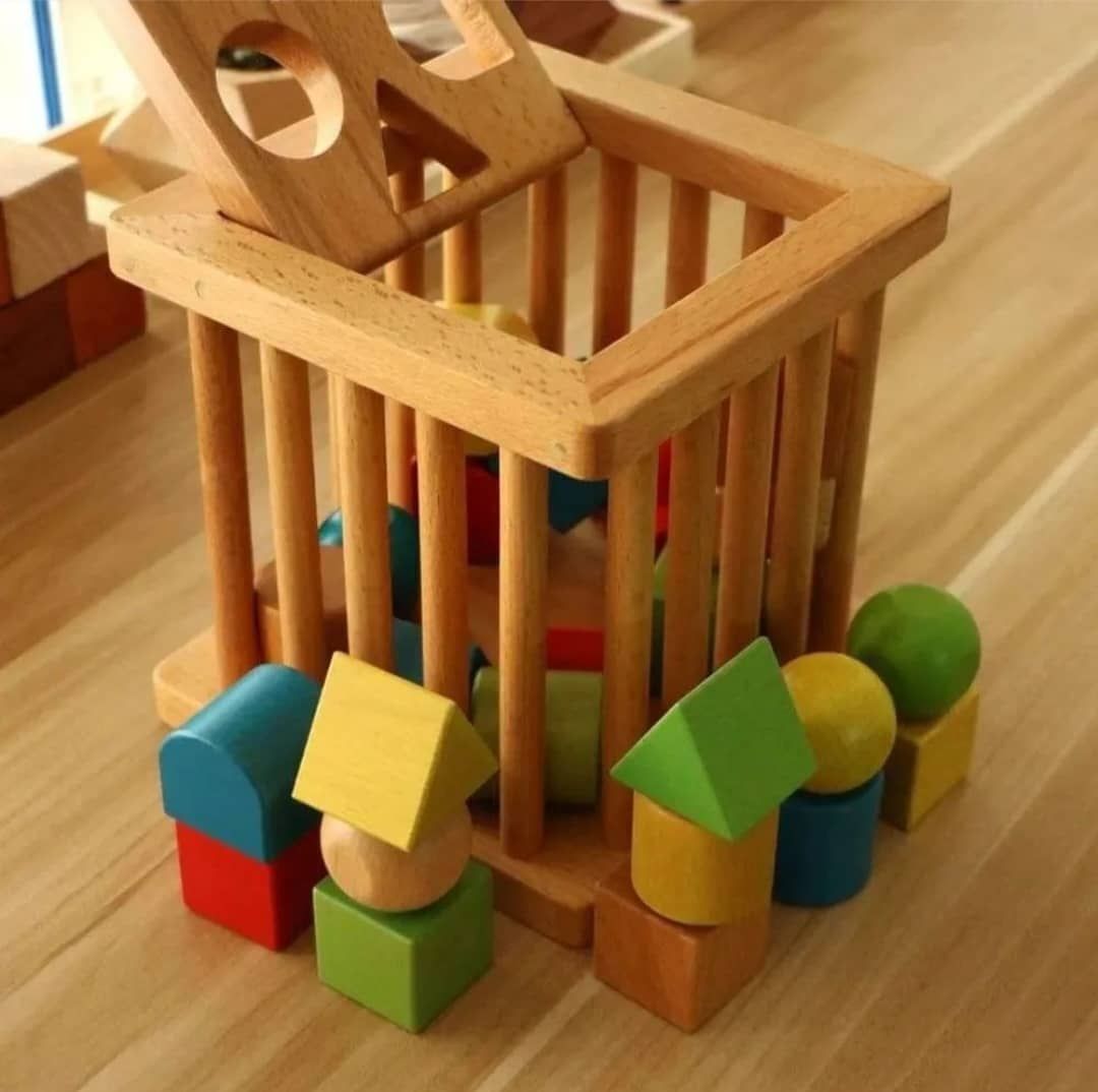 Shape Sorter Cube Early Development Toddler Toy