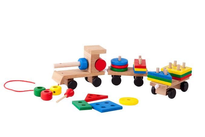 Montessori Wooden Placement Train Classic Shape Sorter