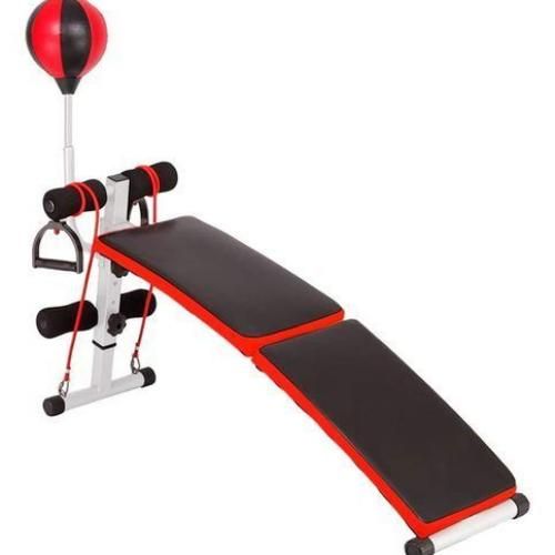 Adjustable Exercise Bench, Foldable Sit Up Bench With Ball