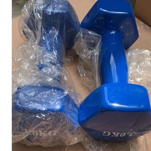Fitness Vinyl 3kg Dumbbell - 3kg Pair