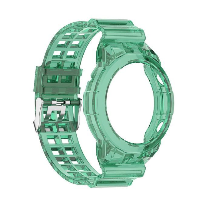 Unique Strap Dazzling And Elegant Transparent Sili One Strap For Wat H GT2-Transparent Green-46mm