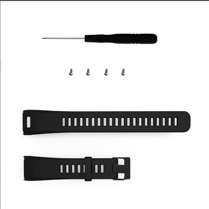 Sili One Smart Bra Elet Repla Ement Strap Wat Hband For GARMIN VIVOSMART HR-black