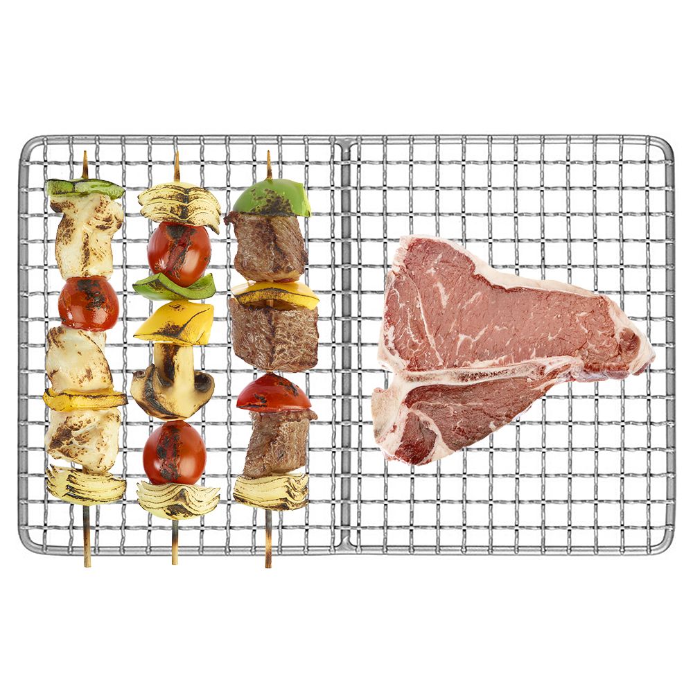 Titanium Grill Plate Ultralight Barbecue Rack BBQ Wire Mesh