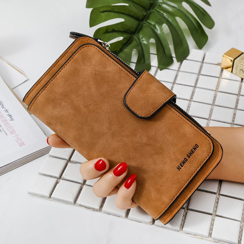 Woman PU Leather Wallet Fashion Zipper Coin Purse