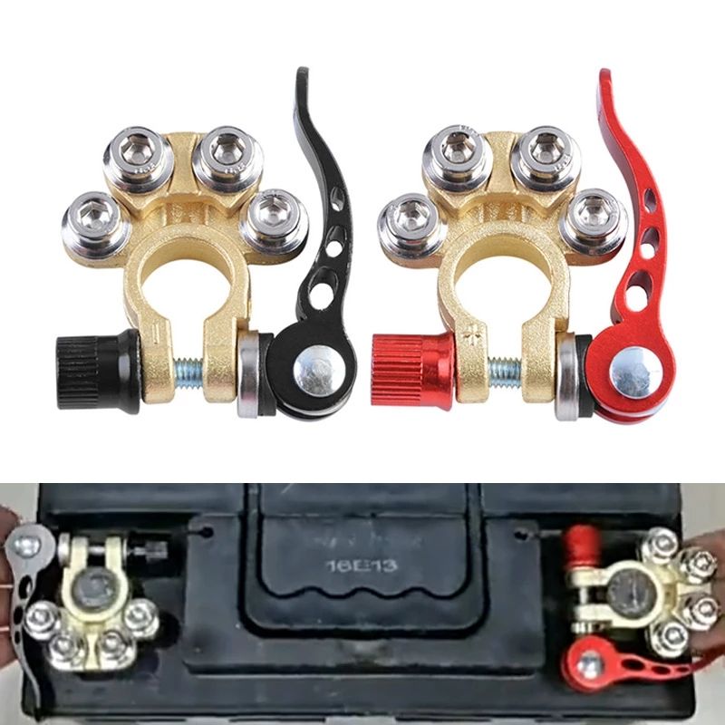 1 Pair Quick Disconnect Auto Cables Connectors Car Battery Terminal Screw Connection