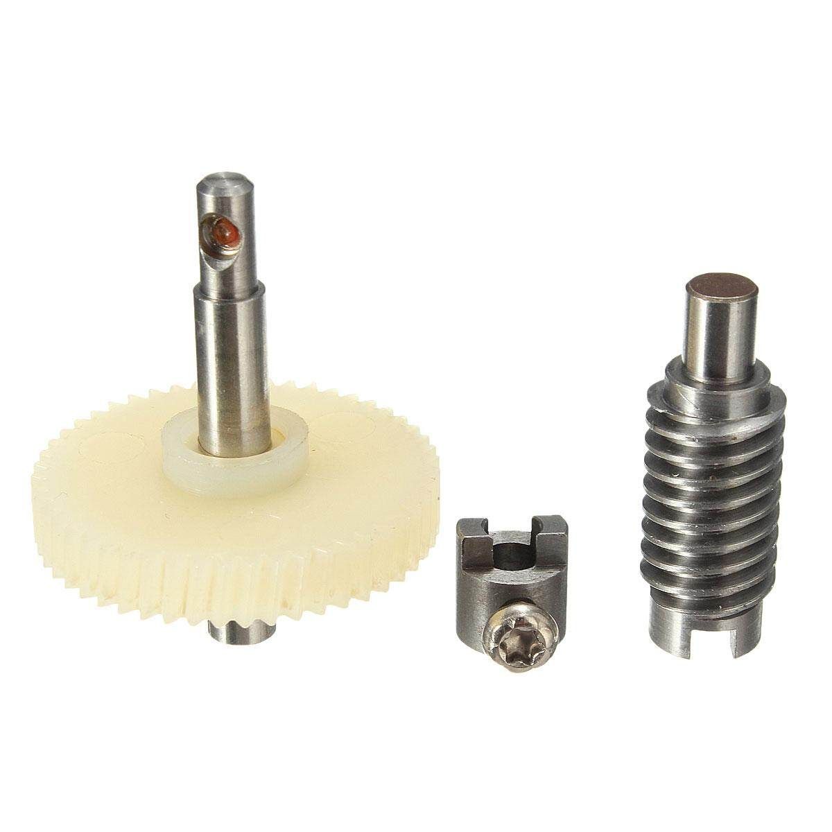 Metal Worm Wheel + Plastic Gear Reducer Reduction Gearset For DIY Accessories