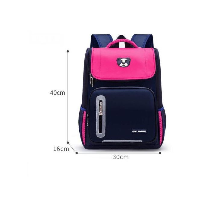 Unisex Waterproof SCHOOL BAG (BACKPACK)- BIG PINK