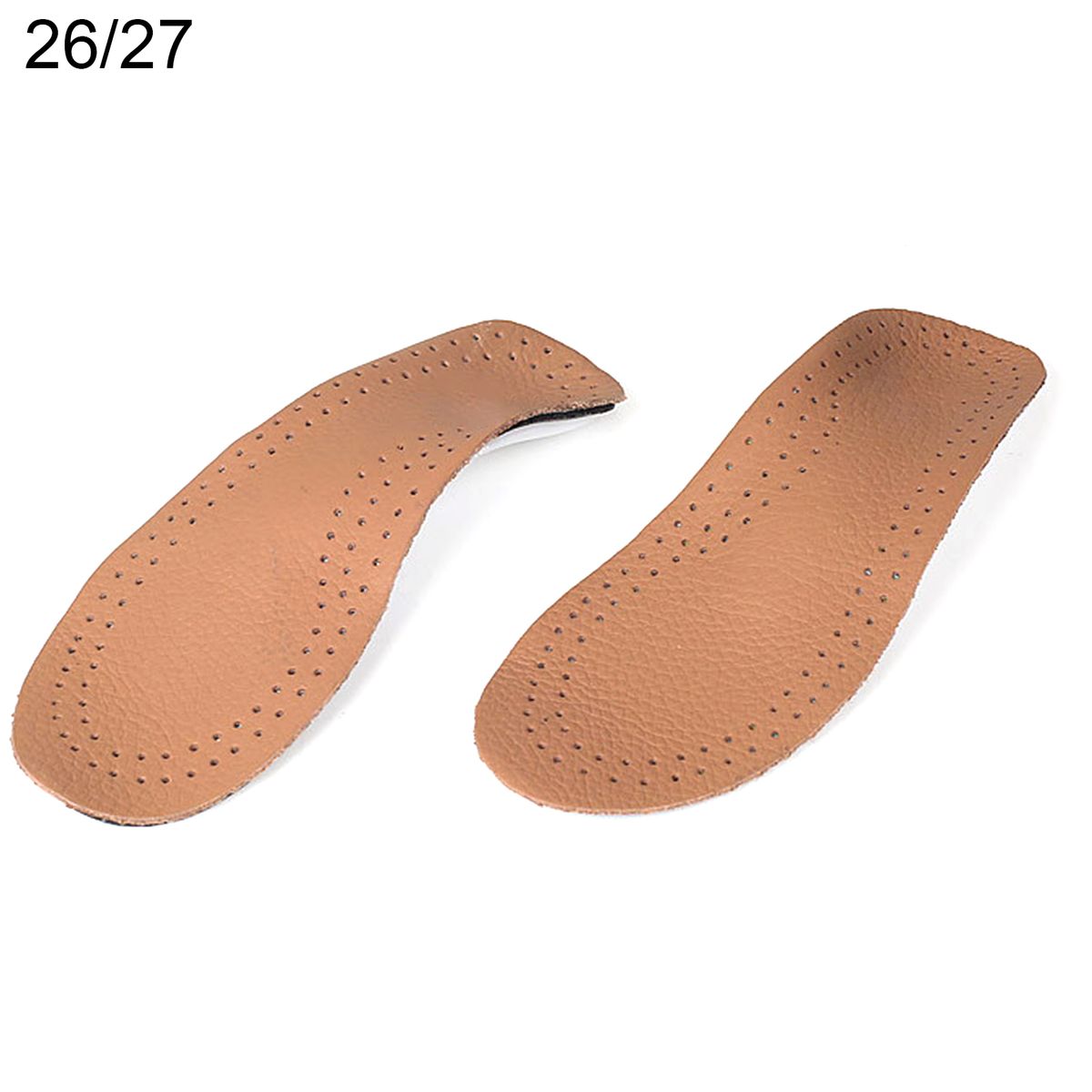 1 Pair Children Shoes Flat Foot Orthopedic Insoles-Brown
