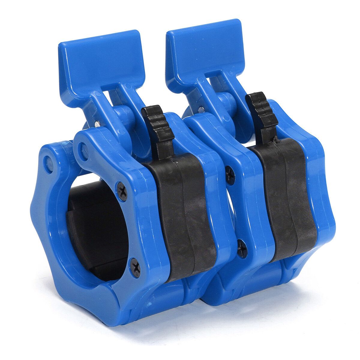 1 Pair Dumbbell Barbell Bar Spinlock Collars Clips For Weight Clamps Training Blue Blue