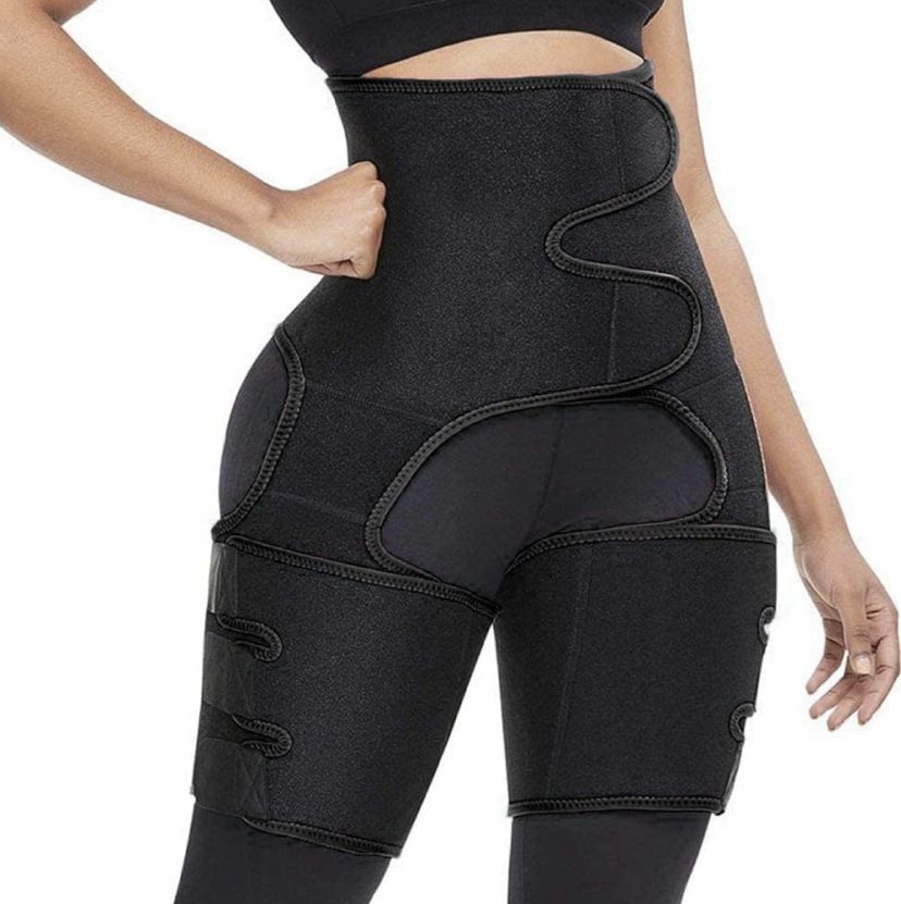 3-in-1 Waist Trainer Thigh Trimmer Weight Loss Bum Lifter Booty Sculptor Hip Enhancer Thigh Bodyshaper