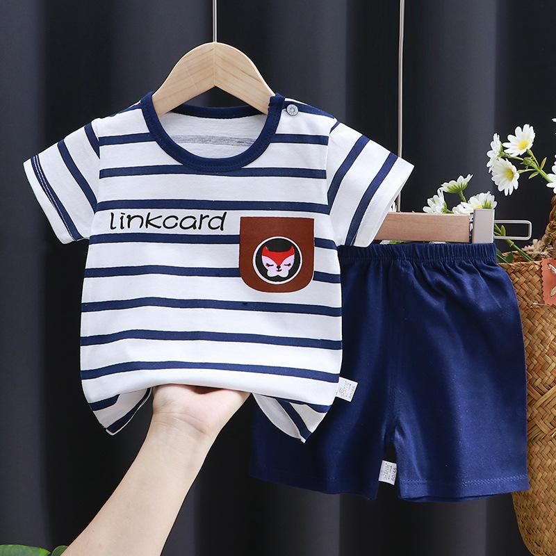 2-Piece Children'S Short-Sleeved Suit T-Shirt + Shorts K036