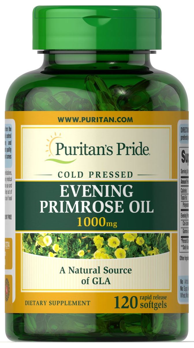 Evening Primrose Oil 1000 Mg With GLA X120 Softgels