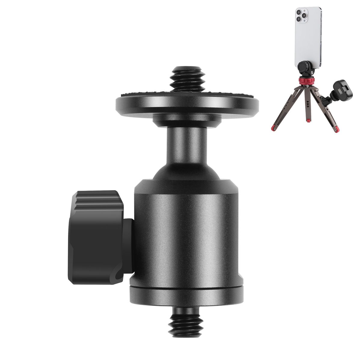 1/4 Inch Screw Metal Tripod Ball Head Adapter