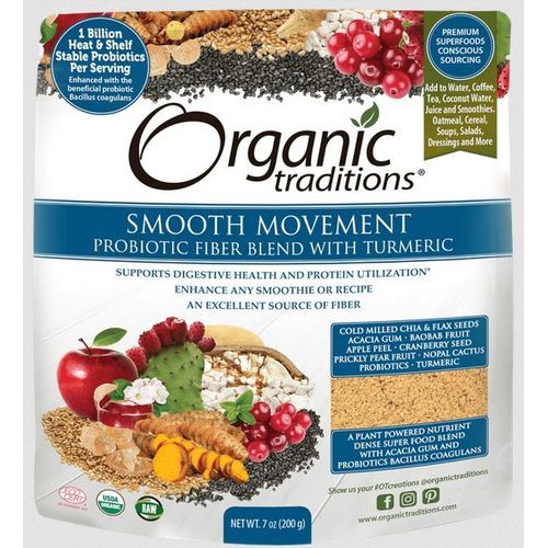 Probiotic Fiber Blend W Turmeric 7 Oz 200g Smooth Movement,