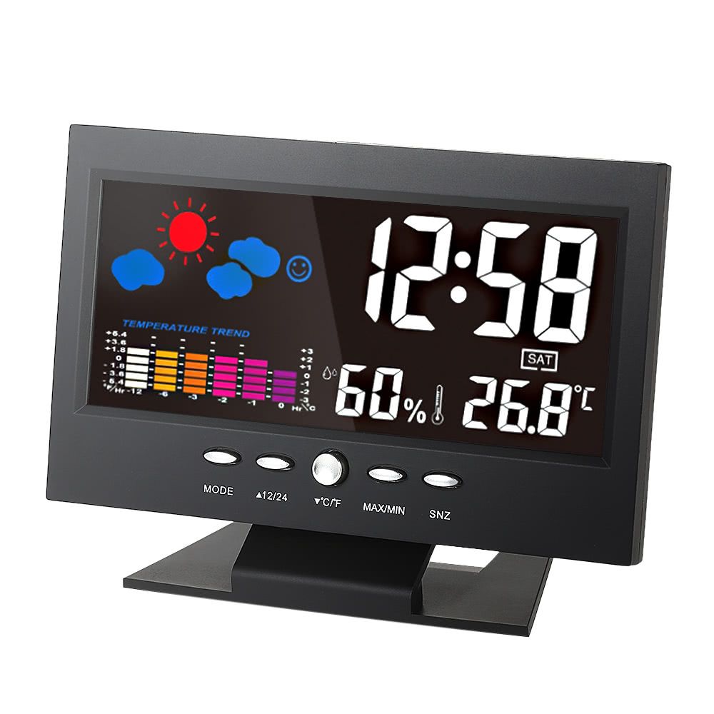 °C/°F Multifunctional Indoor Colorful LCD Digital