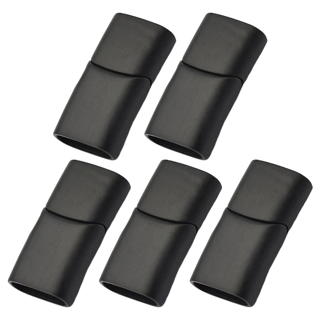 5pcs/set Micro Magnetic Jewelry Findings Clasp Shoelace Buckle Black S