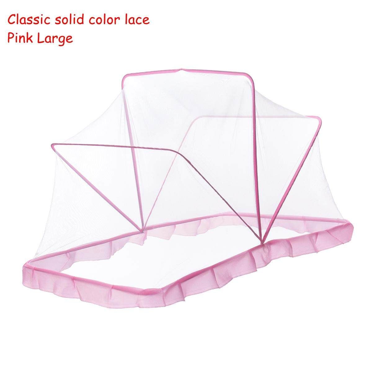 Folding 0-3 Years Baby Bed Tent Crib Mattress Portable Foldable Mosquito Insect Net Newborn Bedroom Travel Bed Baby Bed Blush Pink