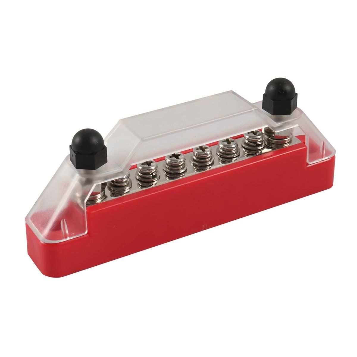6 Terminal Bus Bar 150A Bus  With Cover W/6 Screws+2 Studs