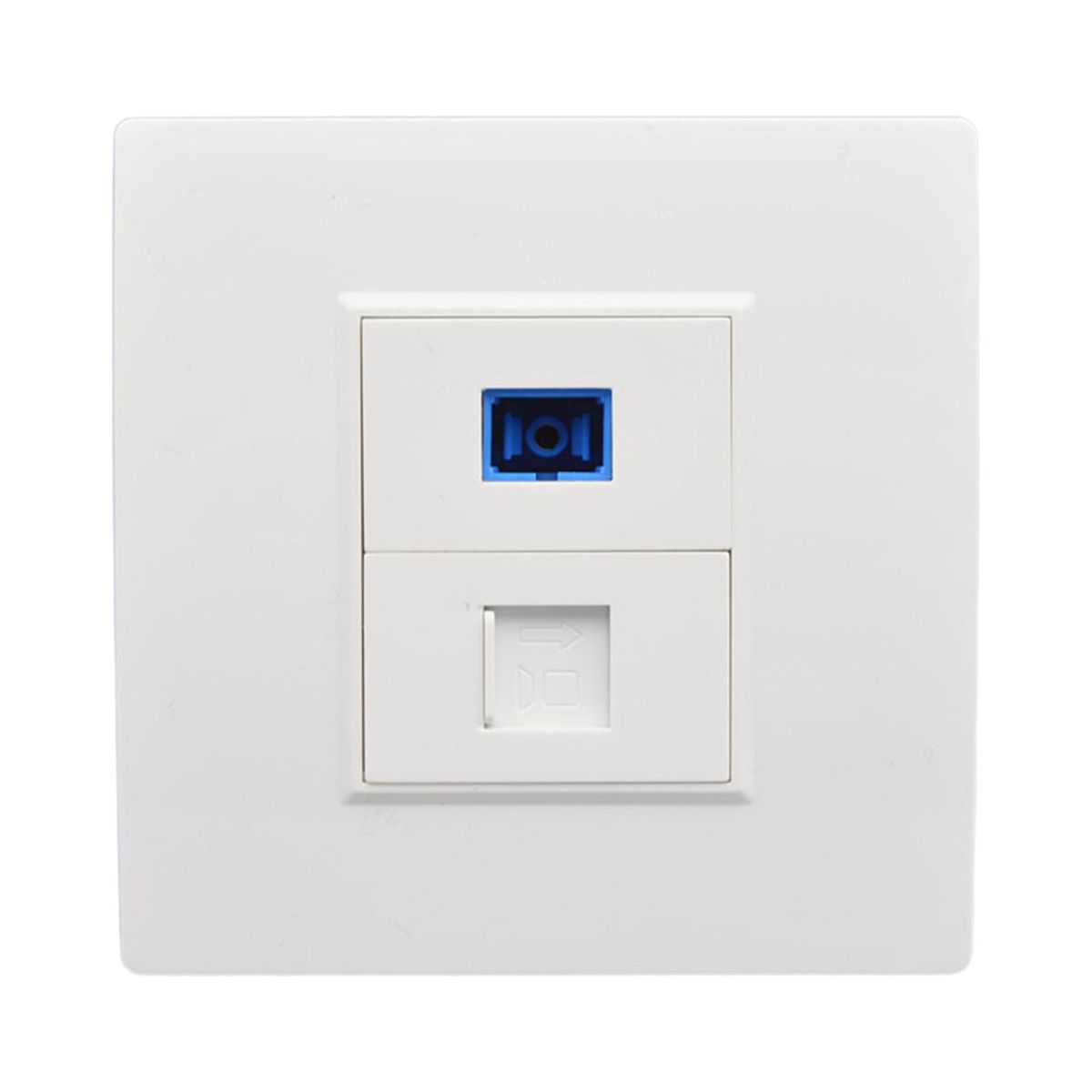 Ethernet Wall Plate Outlet Durable Socket Faceplate For Networking