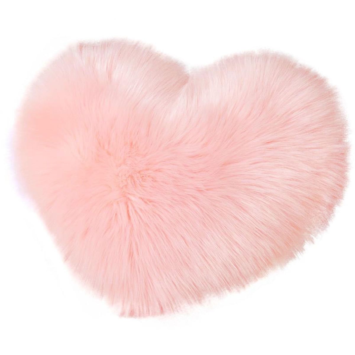 Pillow Doll Heart Shaped Assorted Plush Pillow Cover Light Pink