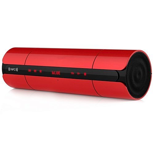 KR8800 NFC FM HIFI Bluetooth Speaker Wireless Stereo Portable Loudspeakers Super Bass Sound Box Handsfree Voice Box (Red)-Intl HT-S