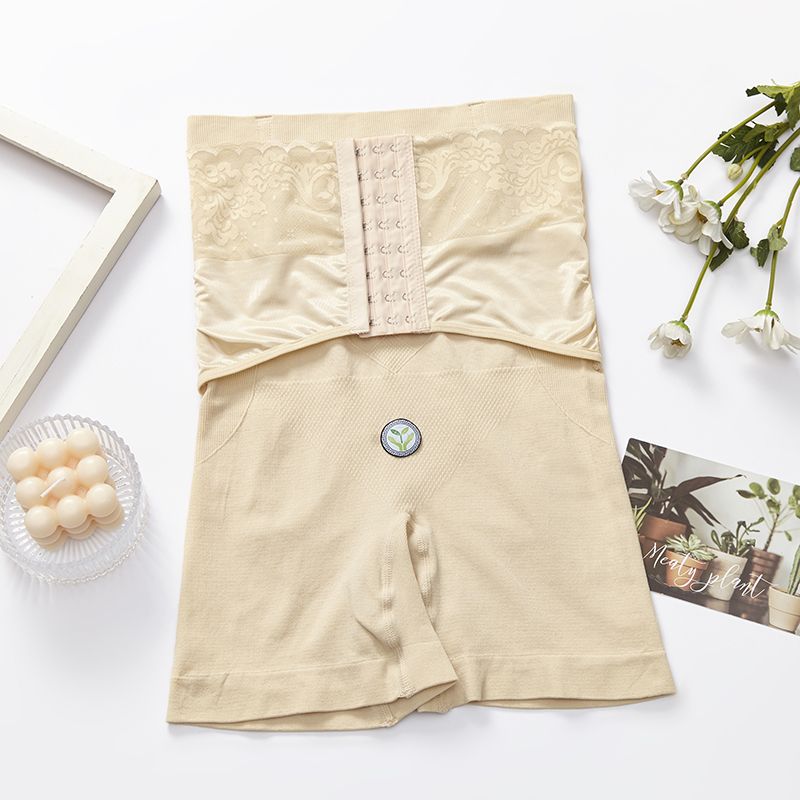 Syncshaping 976 Women Shorts Shaper Lace Safety Pants High Waist Plus Size Tuck In Abdomen And Ocks Corset Slimming Belly