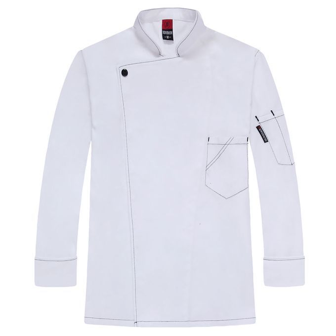 Chef Coat Men Women Kitchen Work Cook Uniform White Apparel Chef