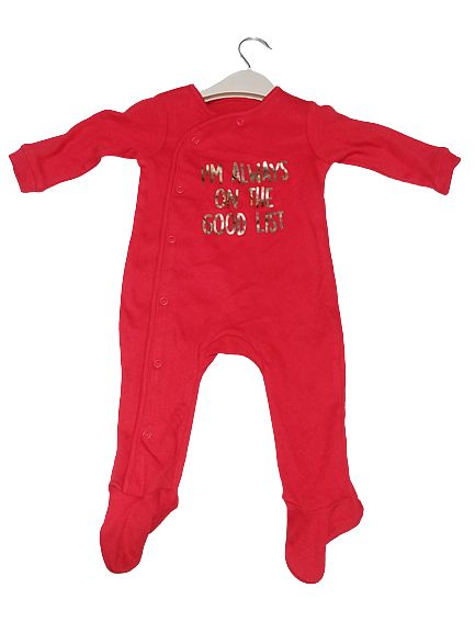 Sleep-suit (overall) For A Baby Boy Graphics I'm Always On Good List